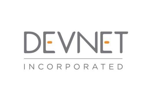 DEVNET Incorporated logo with gray uppercase letters and small orange dashes inside the "E" and "N." Below a horizontal line, "INCORPORATED" appears, highlighting DEVNET, Inc.'s trusted role among Business Partners.